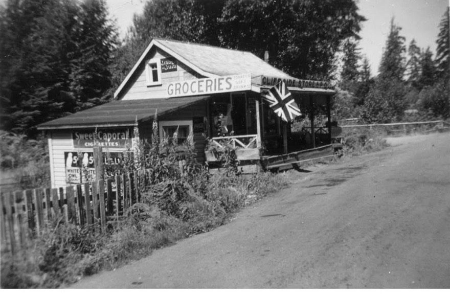The Cliffside Store, the first post office on Shawnigan Lake, c. late 1940s